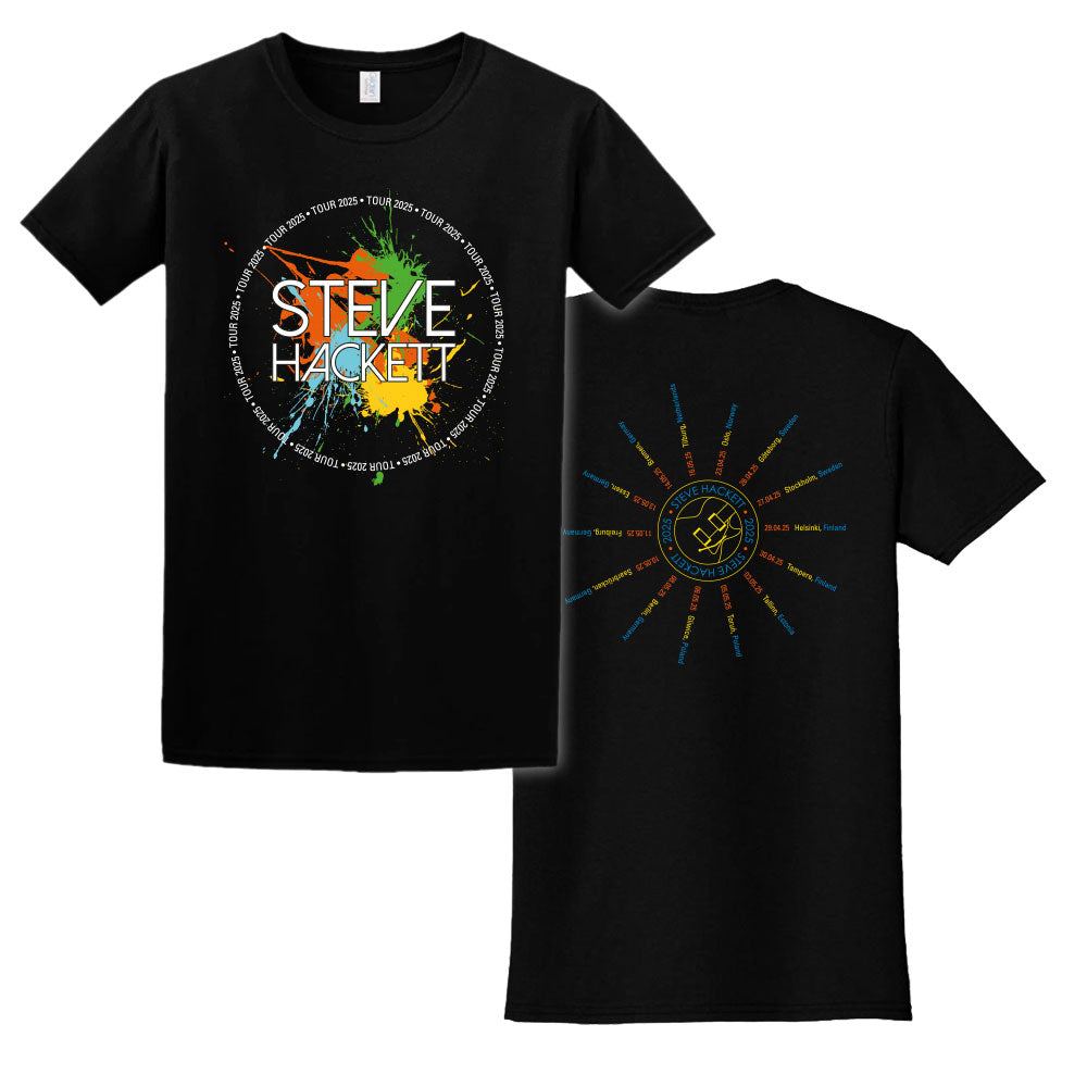 Steve Hackett 2025 EU Tour Splat T-shirt
